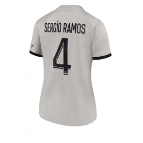 Paris Saint-Germain Sergio Ramos #4 kläder Kvinnor 2022-23 Bortatröja Kortärmad